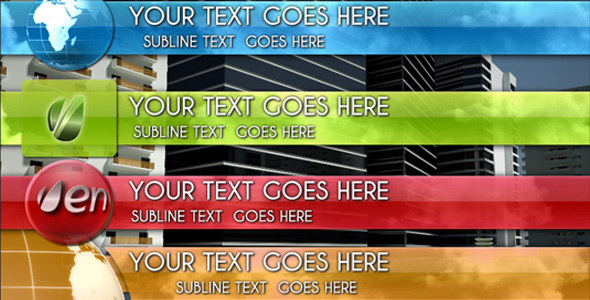 Glossy Lower-third pack