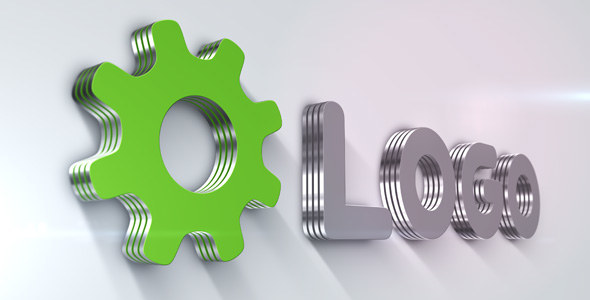 Metallic 3D Logo Animation