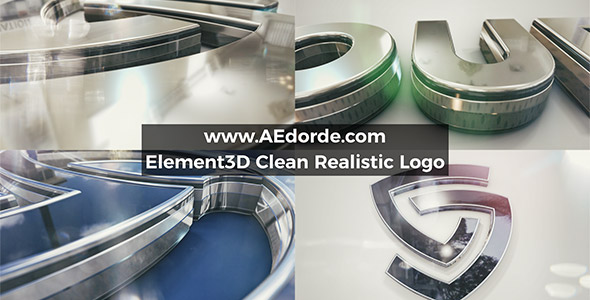 Element3D Clean Realistic Logo