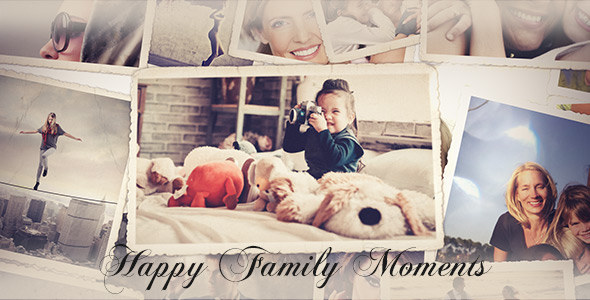 photo gallery happy family moments after effects project