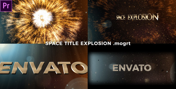 Space Title Explosion (Mogrt)